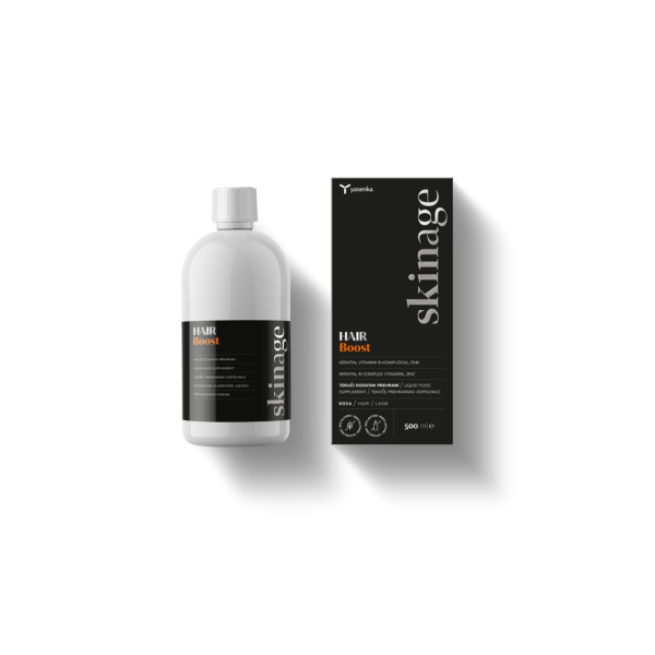Hairboost keratin Jača strukturu vlasi i potiče rast mlade kose. Vraća kosi sjaj i gustoću.