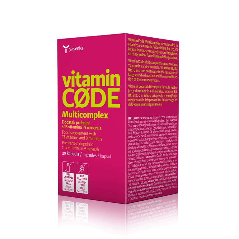 Vitamini B Kompleksa - Vitamin CODE Neuro B-COMPLEX | Yasenka