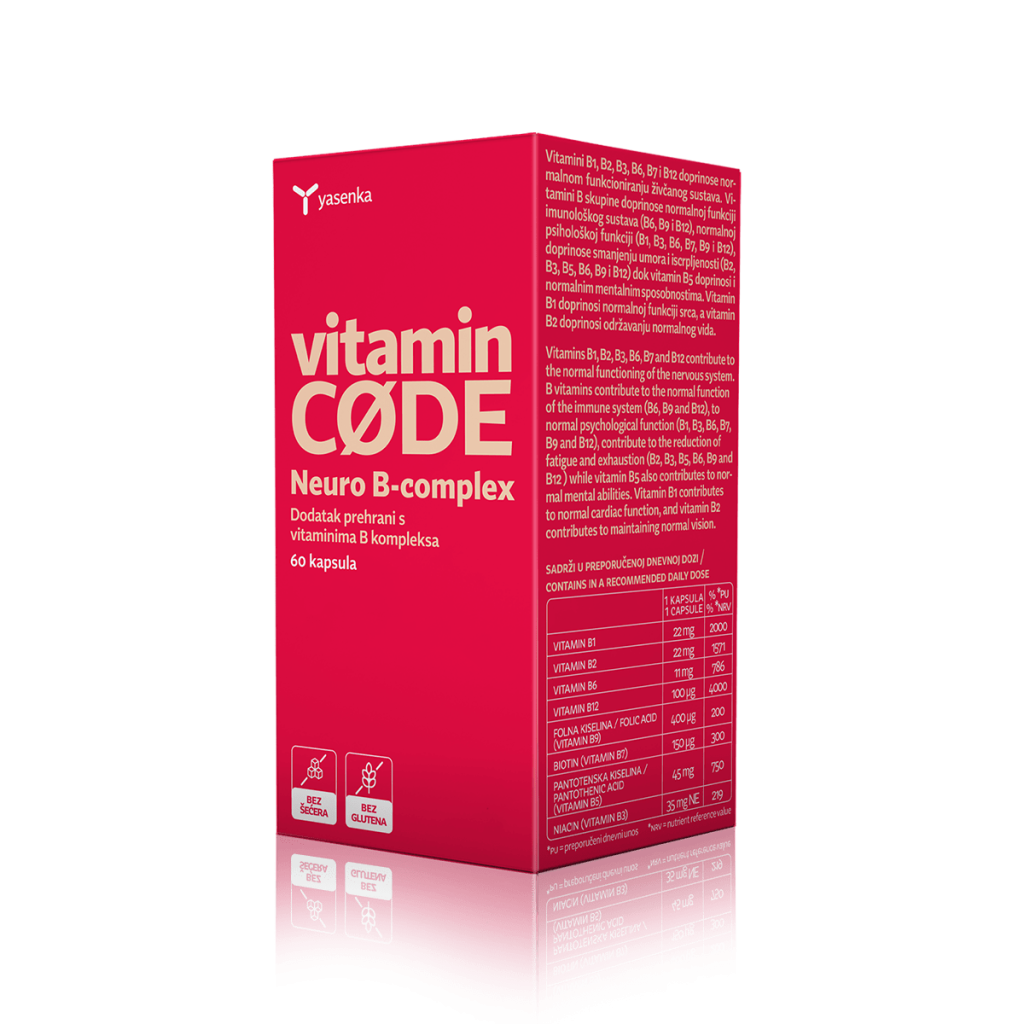 Vitamini B Kompleksa - Vitamin CODE Neuro B-COMPLEX | Yasenka