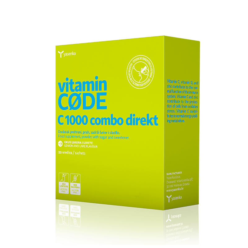 Vitamin Code C 1000 combo direkt- dodatak prehrani s vitaminom C, D i cinkom- direktan oblik
